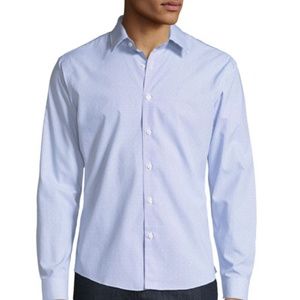 Neiman Marcus - Slim-Fit No-Iron Dobby-Check Sport
